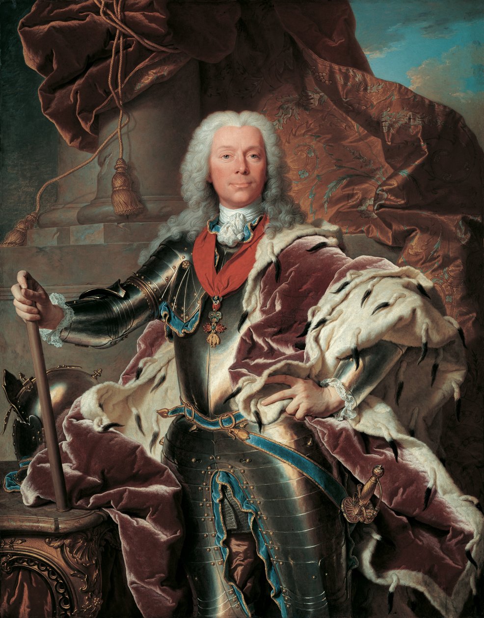 Portret księcia Josepha Wenzela I von Liechtenstein (1696-1772) autorstwa Hyacinthe Rigaud