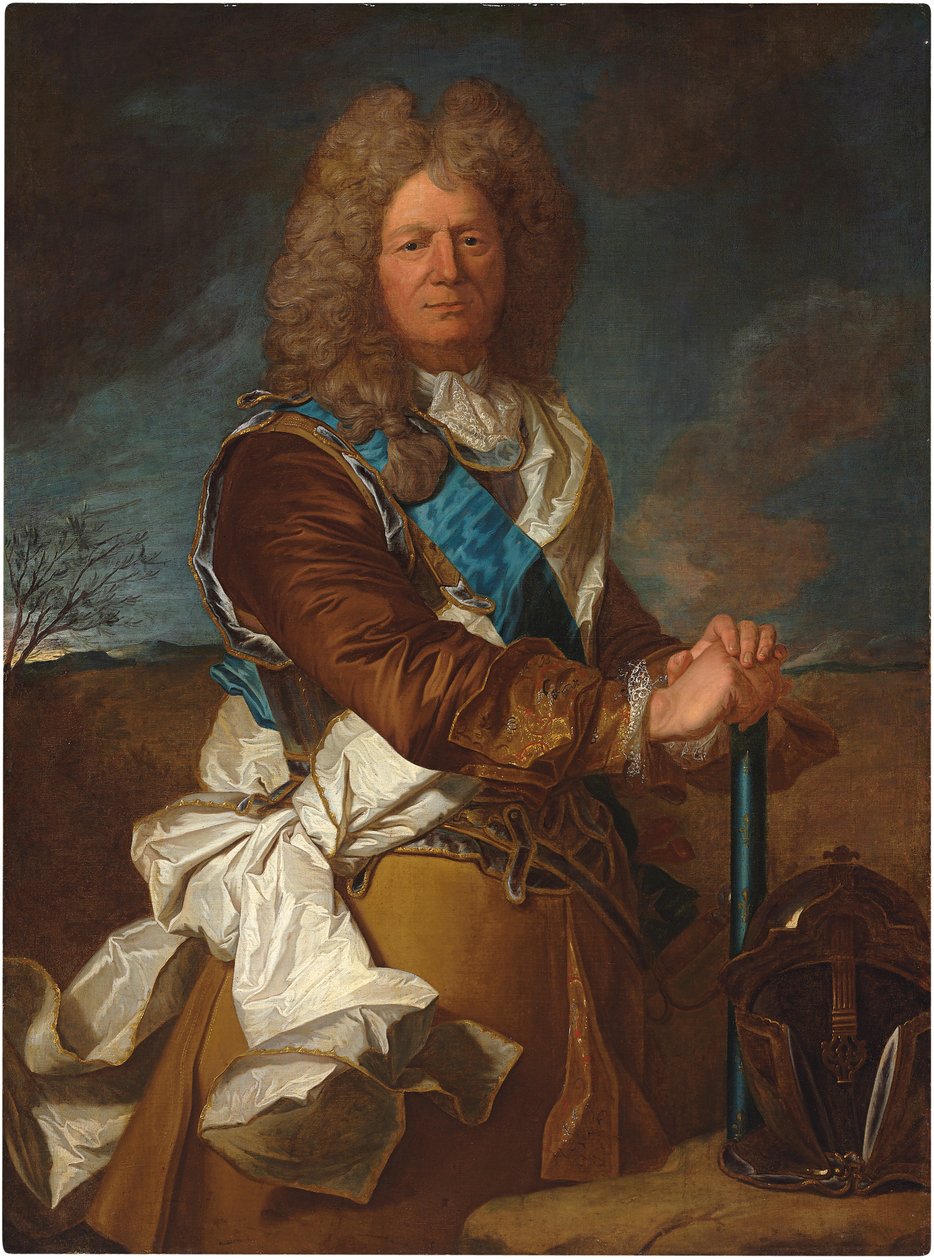Portret Sebastiena Le Prestre, markiza de Vauban, marszałka Francji, noszącego order św. autorstwa Hyacinthe Francois Rigaud
