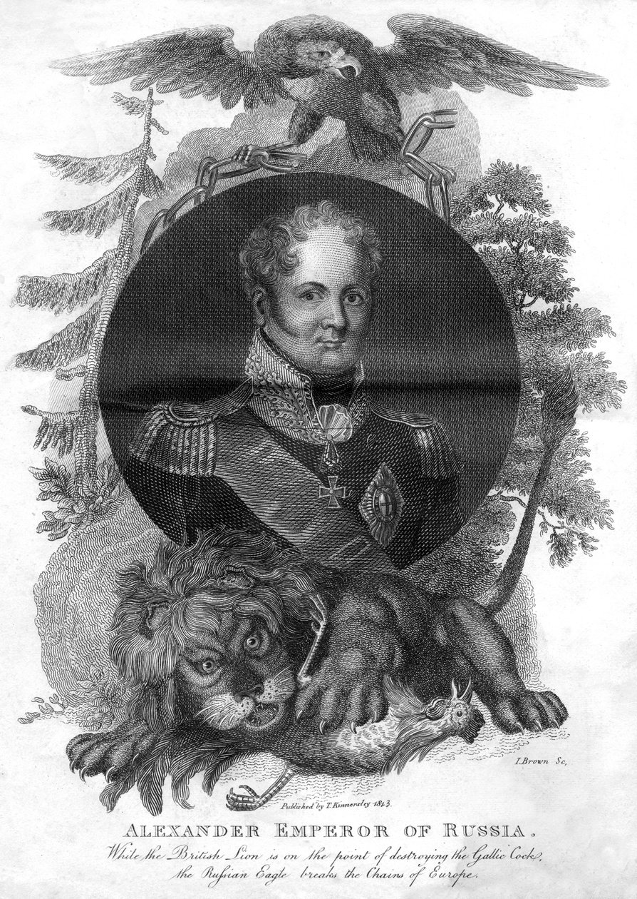 Aleksander I, cesarz Rosji 1777-1825, 1816. autorstwa I. Brown