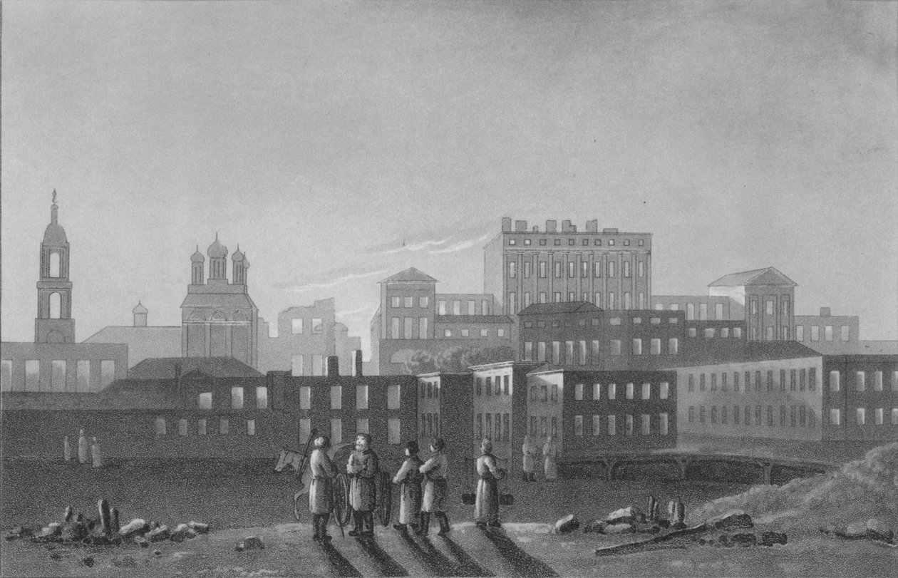 Pałace Paszowa Menzikowa, Apraksina i in. Biełgorod, Moskwa, 1817 autorstwa I Clark