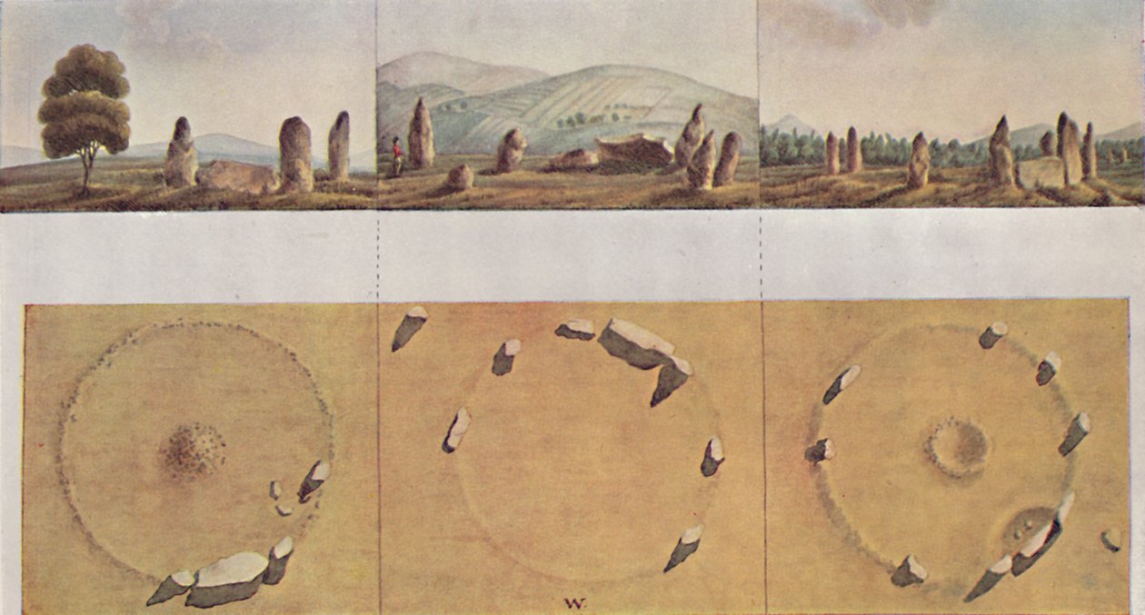 „Kamienne Pierścienie - Stary Keig, Balquhain, Balgorkar”, 1827, 1946 autorstwa I Logan