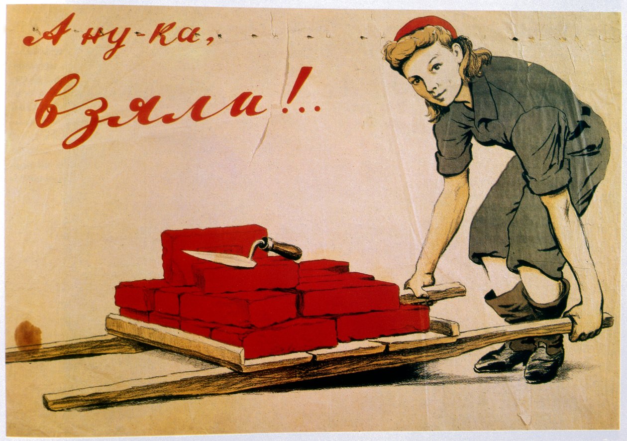 „Zróbmy to!”, plakat, rosyjski, 1944 r. autorstwa I Serebriany