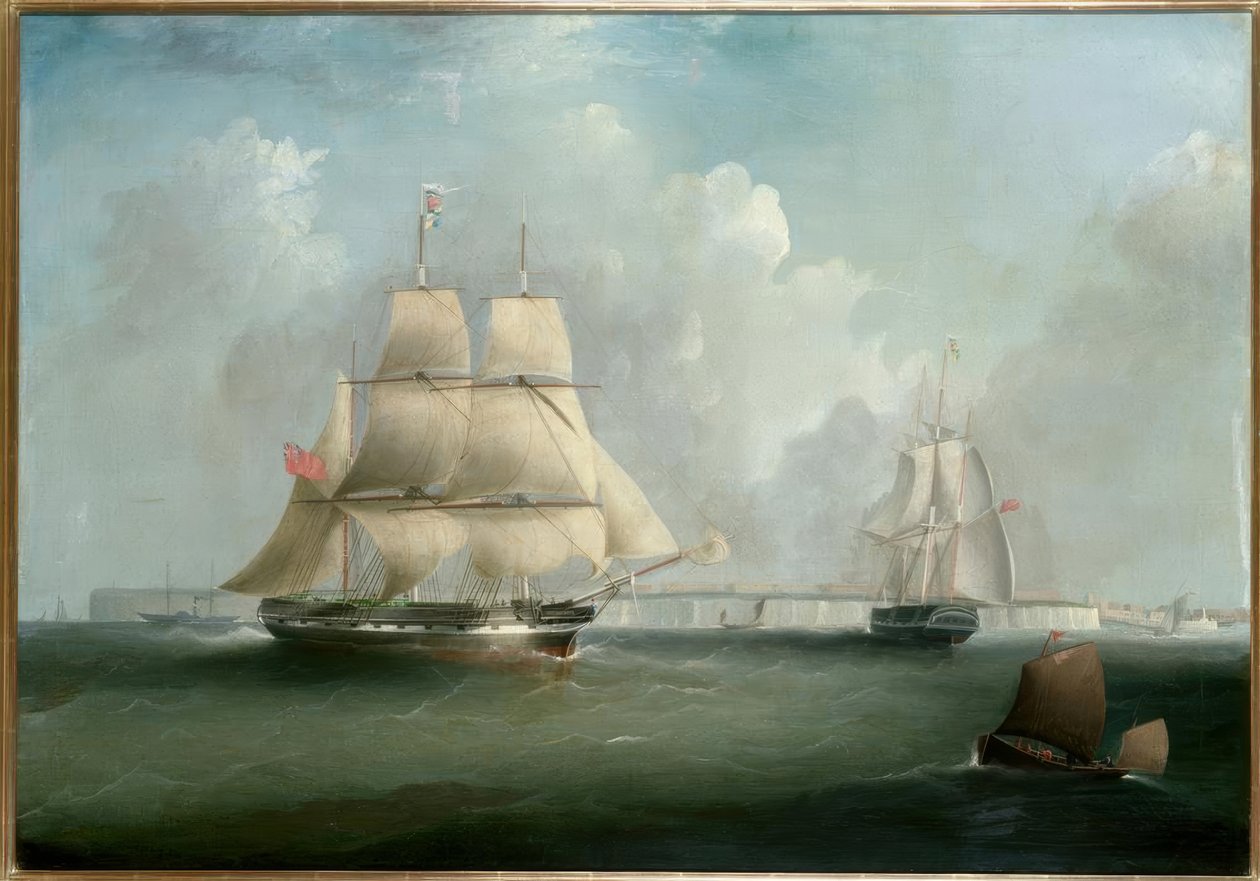 Odszkodowanie za korę” vor North Foreland, Kent / Gemälde przeciwko Tudgay autorstwa I. Tudgay