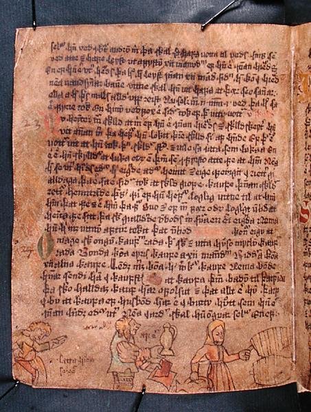 Scena picia, z „Heynesbok” („Księga Heynesa”) autorstwa Icelandic School