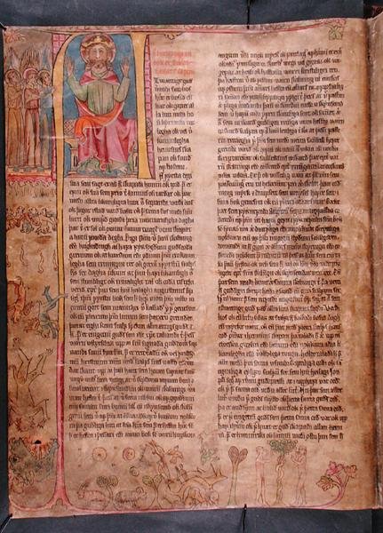 Bóg Ojciec, z „Stjorn” („Zarządzanie”) (welum) autorstwa Icelandic School