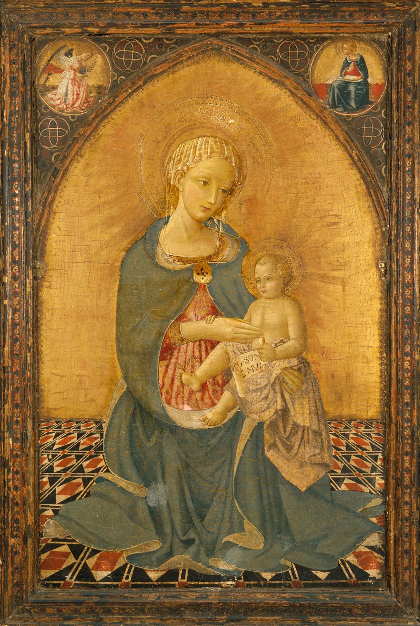 Madonna Pokory, c.1900 (tempera na panelu) autorstwa Icilio Federico (attr. to) Joni