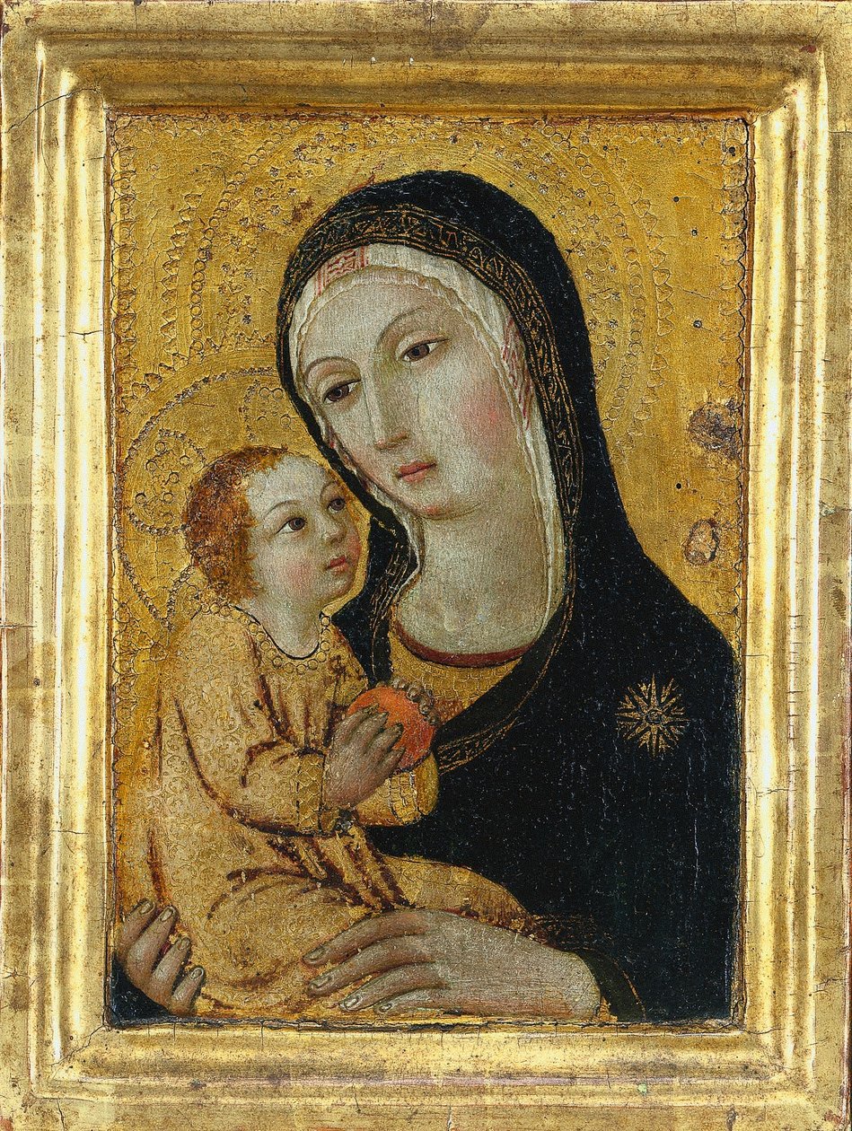 Dziewica z Dzieciątkiem, XV wieku. autorstwa Icilio Federico Joni