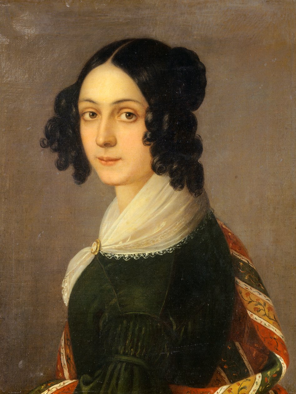 Autoportret, autor: Ida Botti Scifoni (1812-1844), olej na płótnie, 60x47 cm autorstwa Ida Botti Scifoni