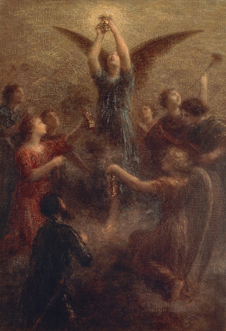Francja, Paryż, Święty Graal autorstwa Ignace Henri Jean Fantin Latour