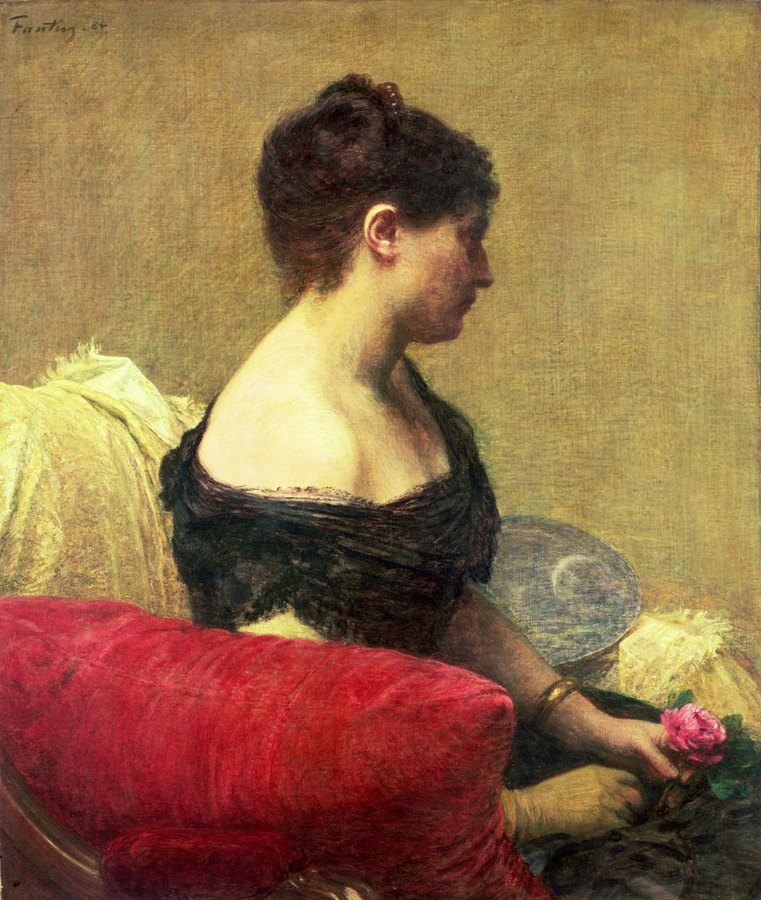 Portret Madame Maitre (olej na płótnie) autorstwa Ignace Henri Jean Fantin Latour