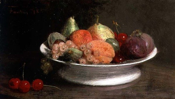 Martwa natura owoców autorstwa Ignace Henri Jean Fantin Latour