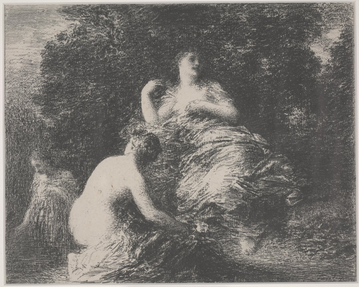 Kąpiący się autorstwa Ignace Henri Jean Fantin Latour