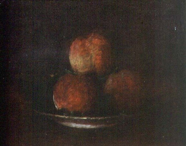 Trzy Brzoskwinie (olej na płótnie) autorstwa Ignace Henri Jean Fantin Latour