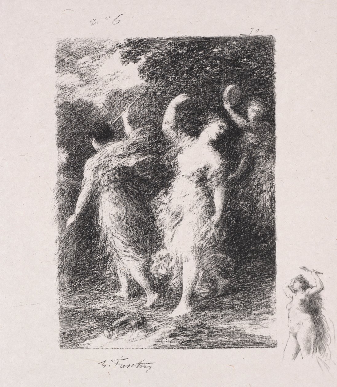 Bachus. autorstwa Ignace Henri Jean Fantin Latour