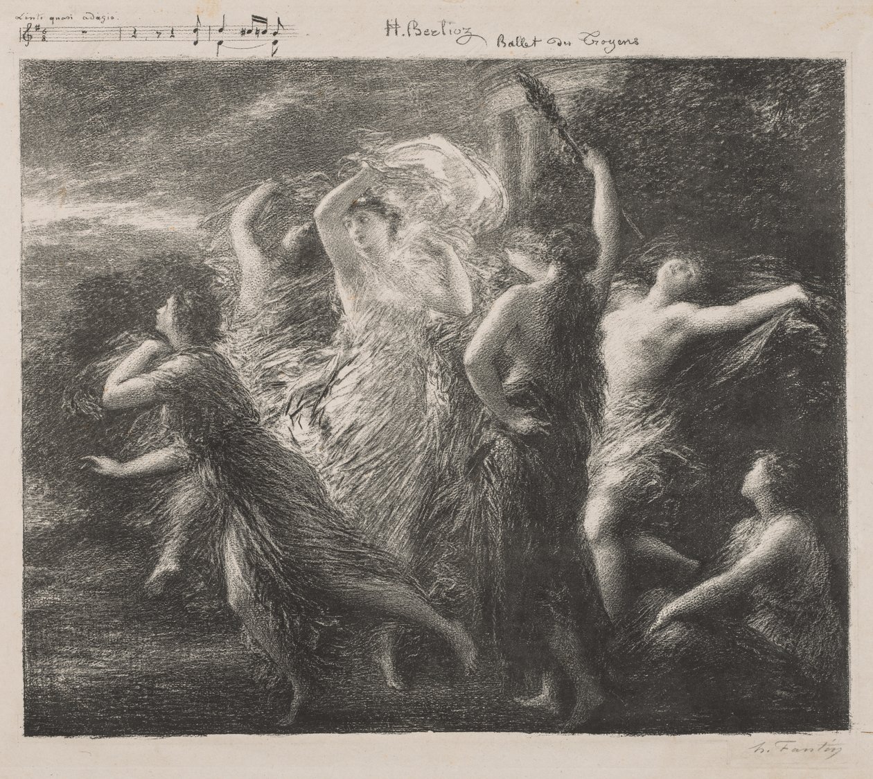 Ballet du Troyons, 1893. autorstwa Ignace Henri Jean Fantin Latour