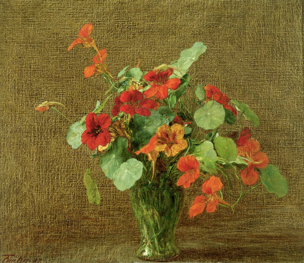 Kapucyny (Nasturcje) autorstwa Ignace Henri Jean Fantin Latour