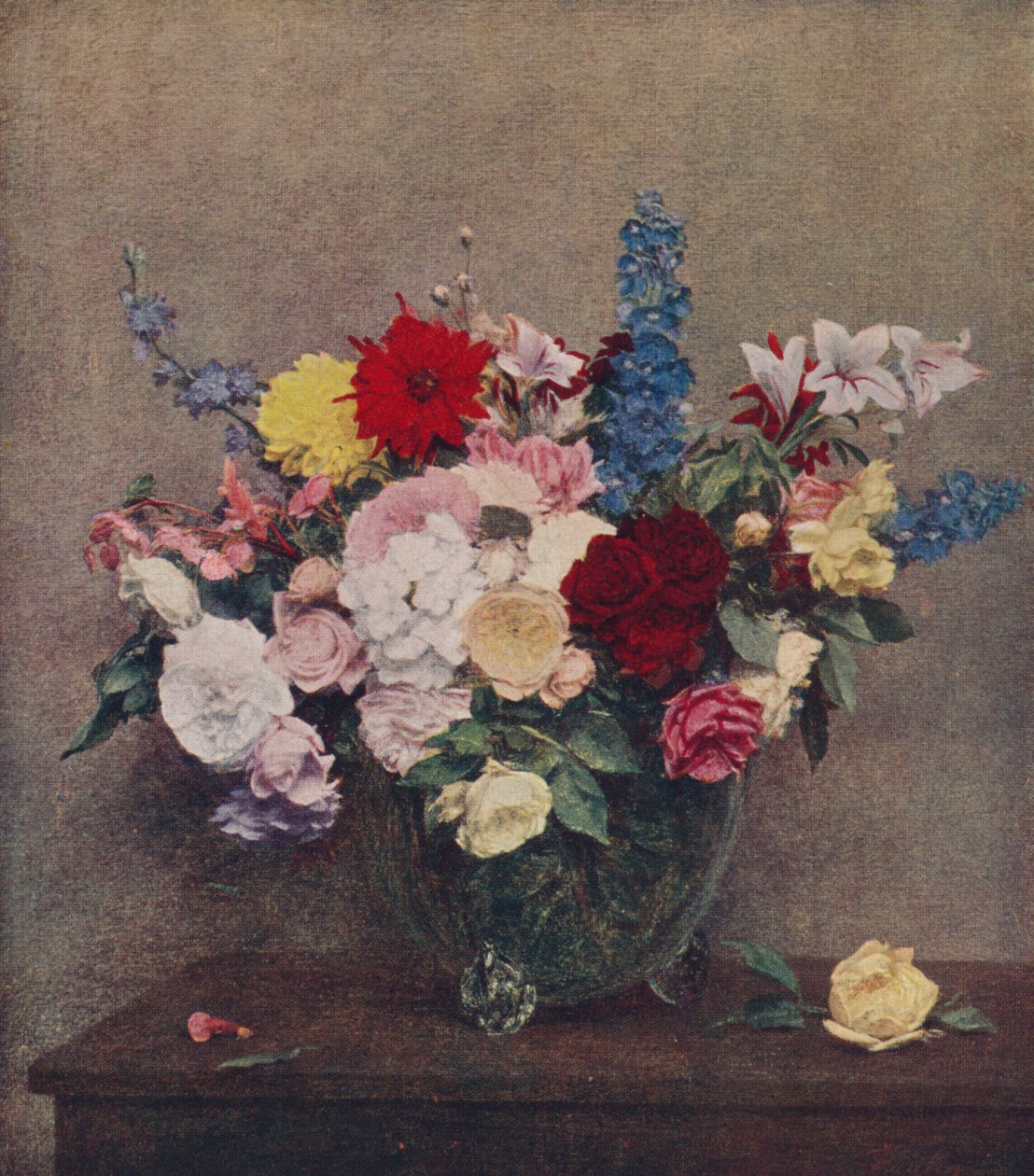 Kwiaty, 1886, c1915 autorstwa Ignace Henri Jean Fantin Latour