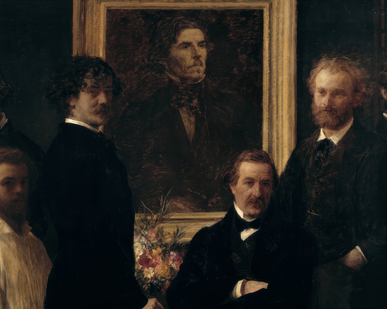 Hołd dla Delacroix autorstwa Ignace Henri Jean Fantin Latour