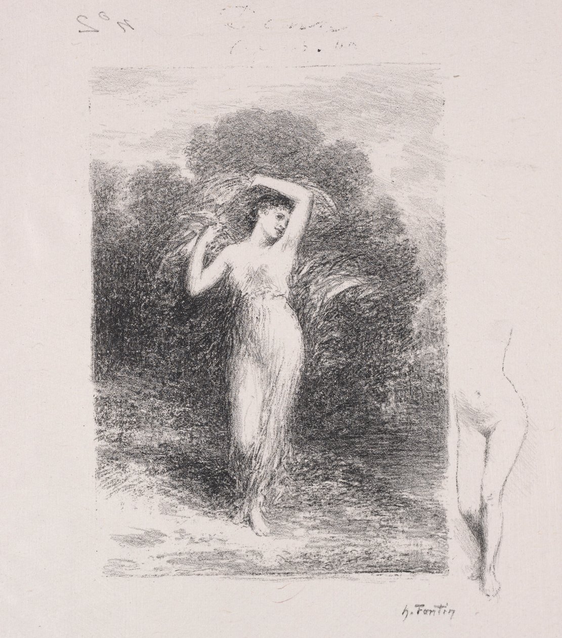 Młody pacjent. autorstwa Ignace Henri Jean Fantin Latour
