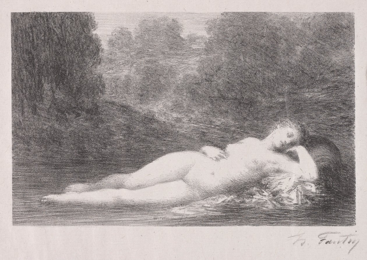 Leżąc w wodzie, 1903. autorstwa Ignace Henri Jean Fantin Latour