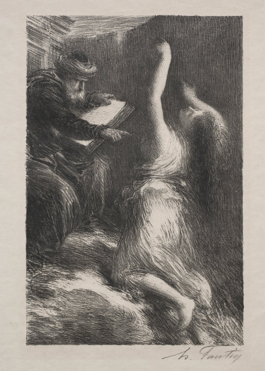 Parsival, Akt II: Ewokacja Kundry. autorstwa Ignace Henri Jean Fantin Latour