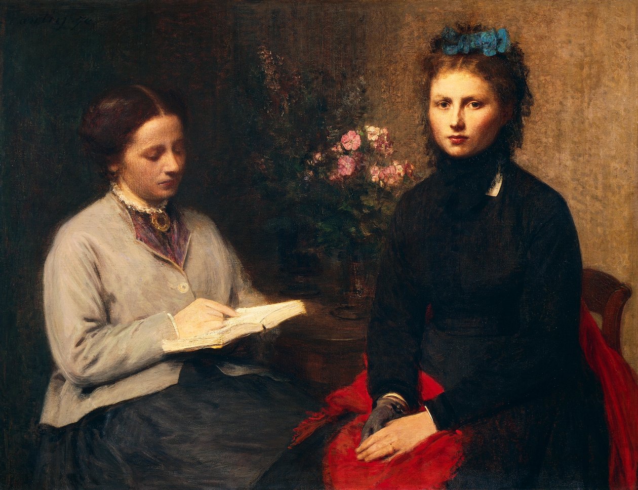 Czytanie autorstwa Ignace Henri Jean Fantin Latour