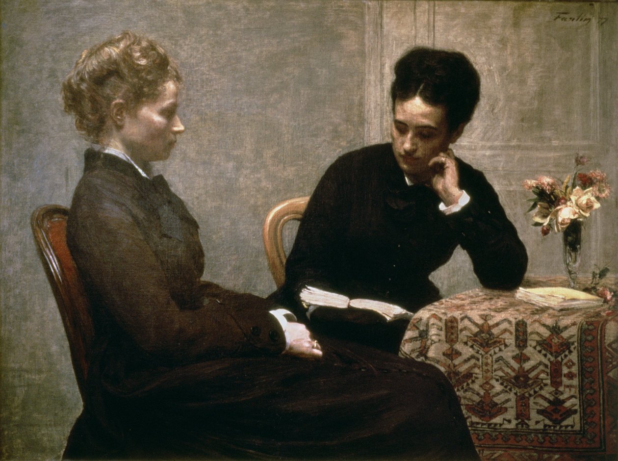 Czytanie autorstwa Ignace Henri Jean Fantin Latour