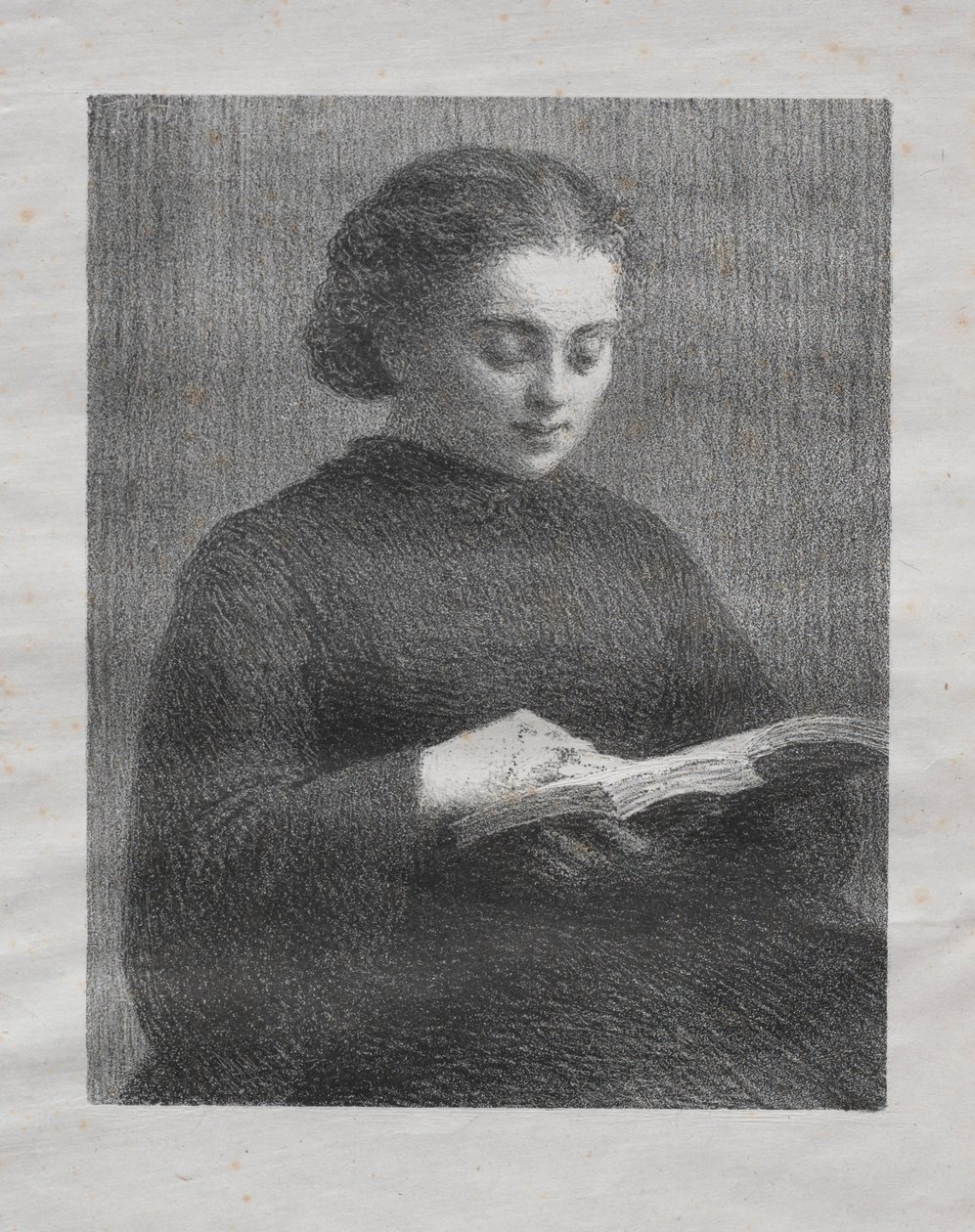 Czytanie: Portret siostry artystki, 1897. autorstwa Ignace Henri Jean Fantin Latour