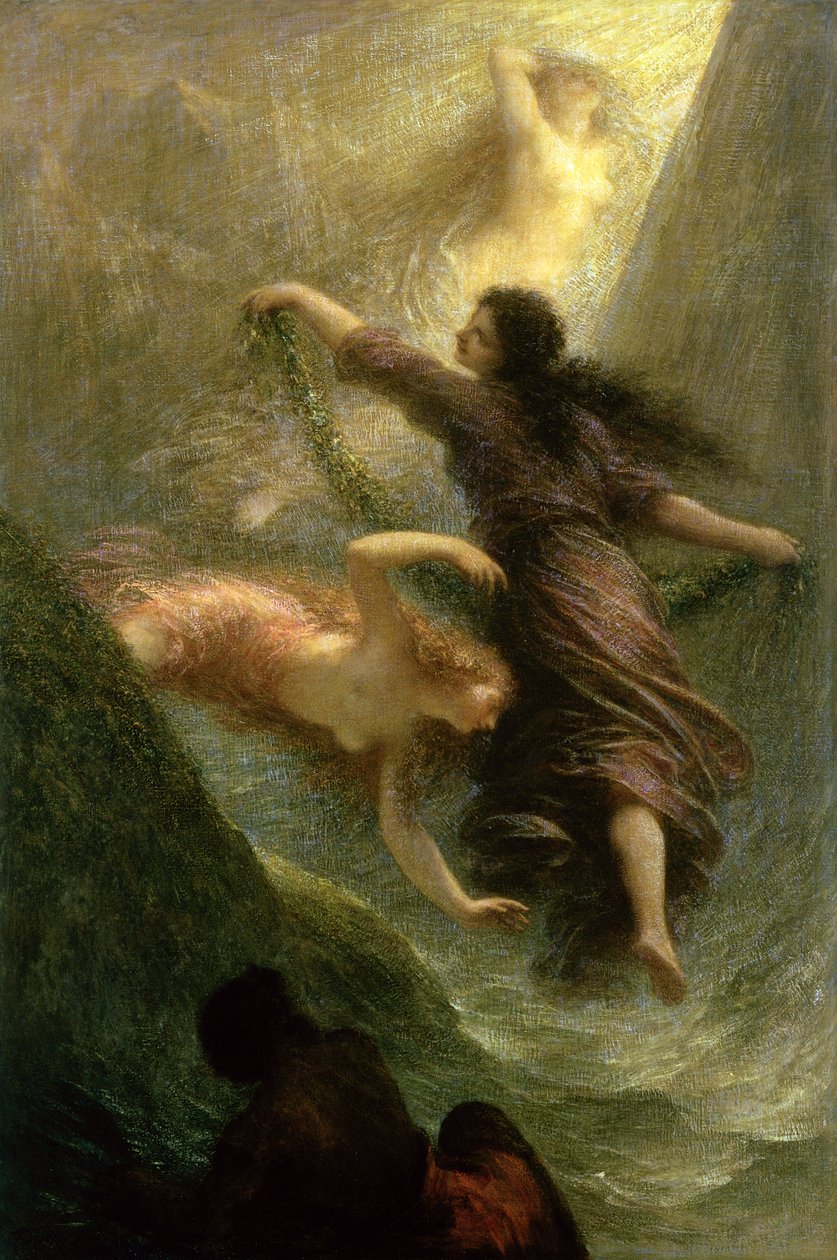 Rheingold, pierwsza scena, 1888 autorstwa Ignace Henri Jean Fantin Latour
