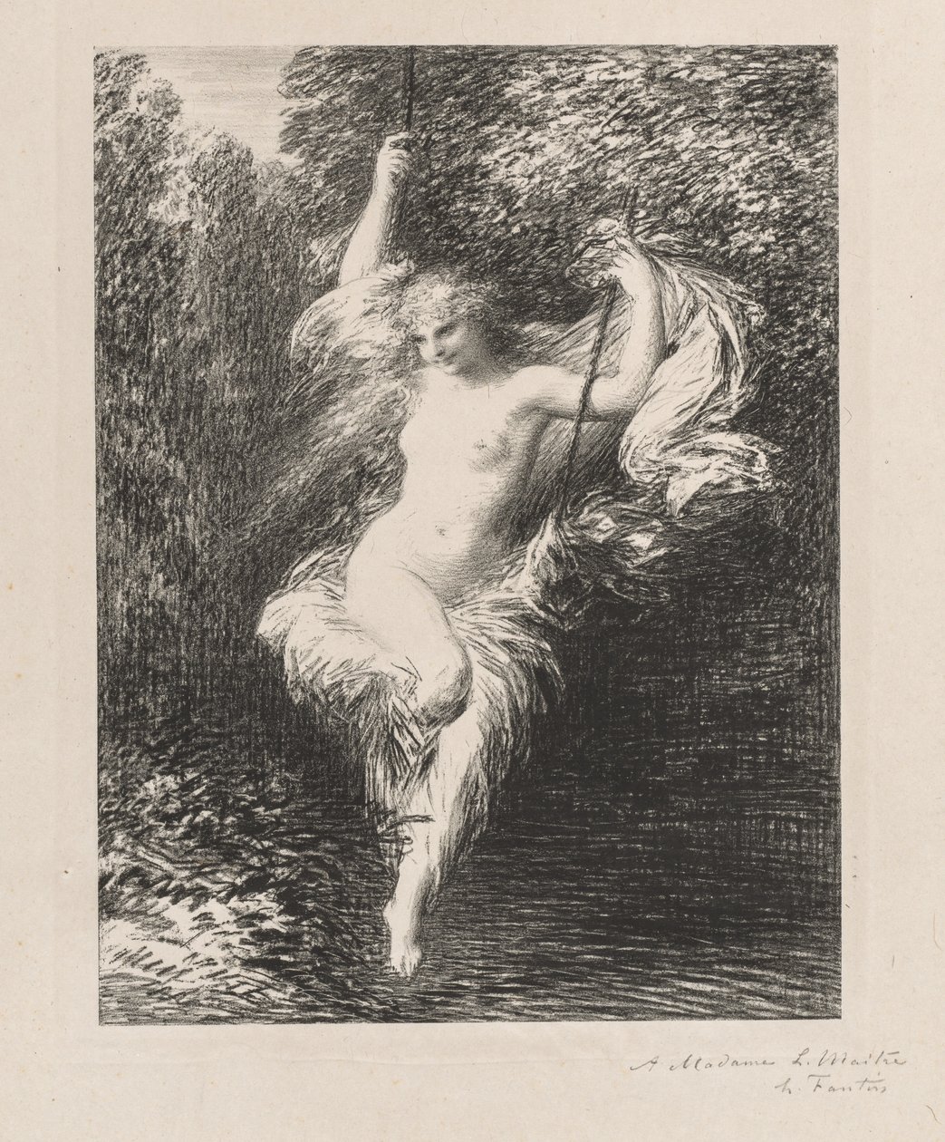 Sara Kąpiąca się, 1892. autorstwa Ignace Henri Jean Fantin Latour