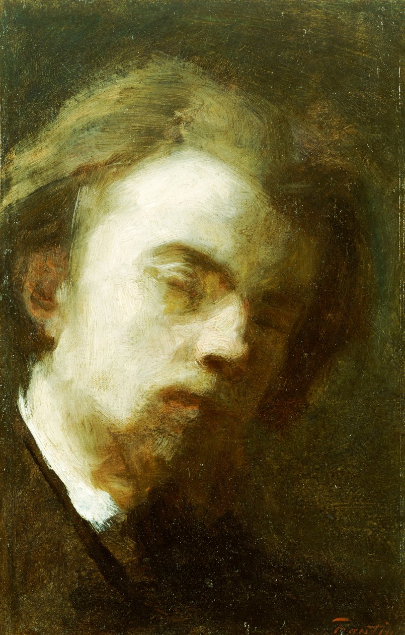 Autoportret, 1858 autorstwa Ignace Henri Jean Fantin Latour