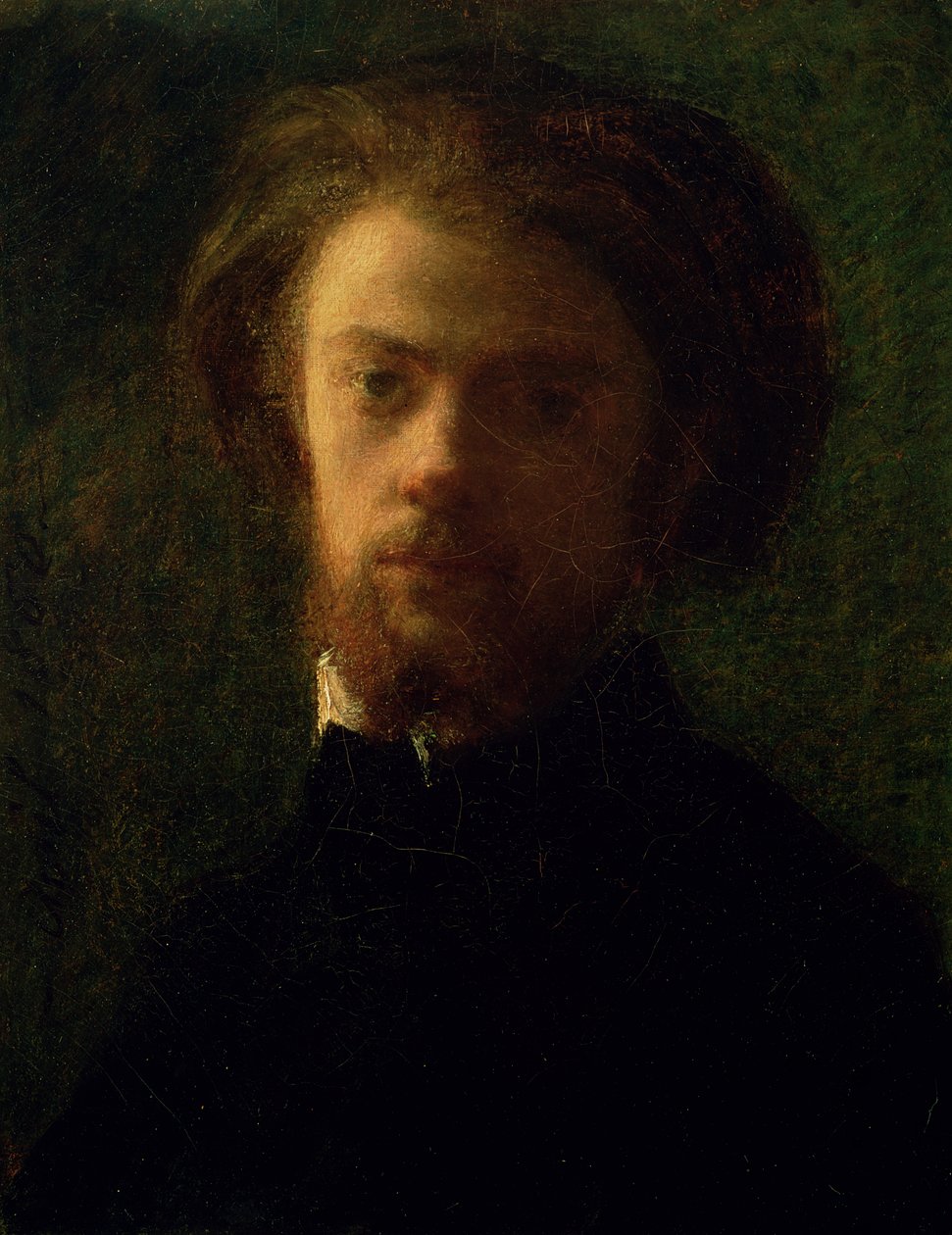 Autoportret, 1860 autorstwa Ignace Henri Jean Fantin Latour