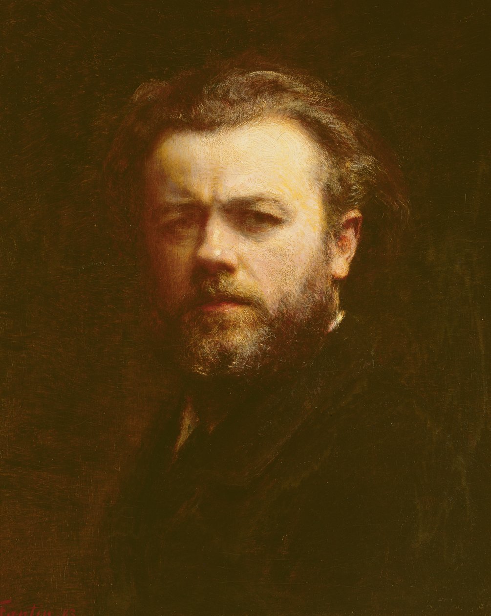 Autoportret, 1883 autorstwa Ignace Henri Jean Fantin Latour