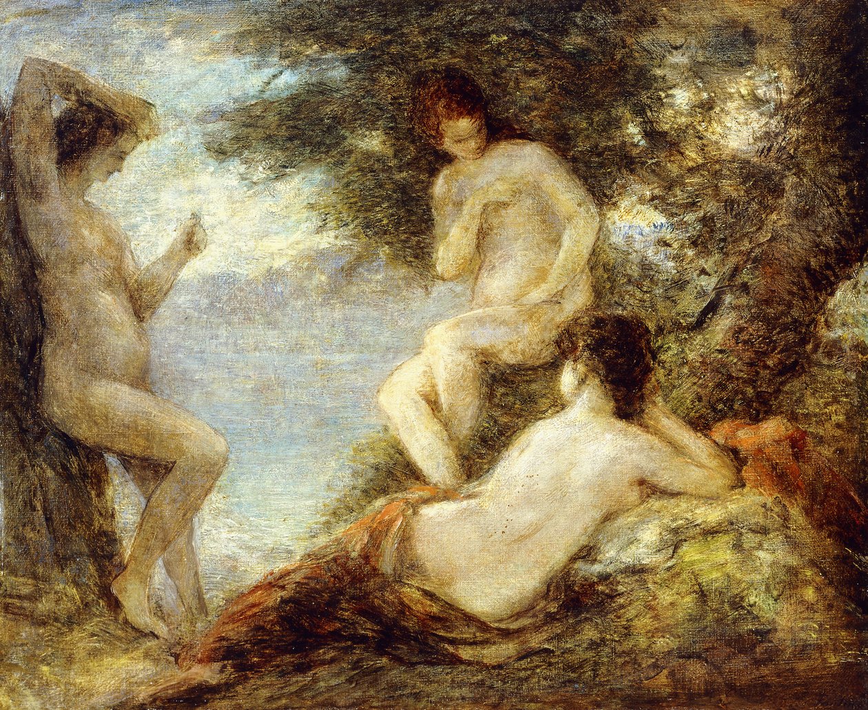 syreny; Syreny, ok. 1904 autorstwa Ignace Henri Jean Fantin Latour