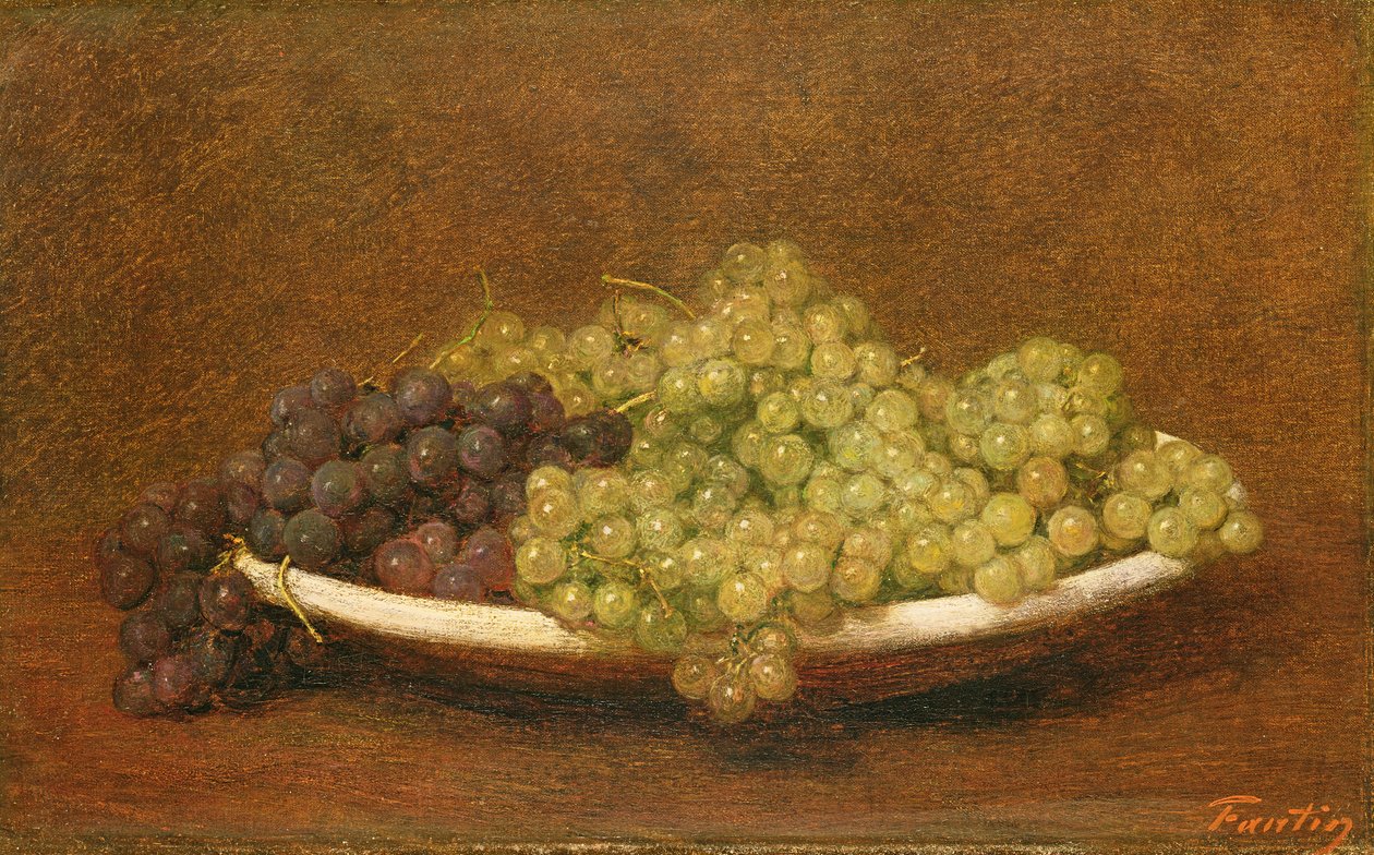 Martwa natura z winogron, c.1894 autorstwa Ignace Henri Jean Fantin Latour