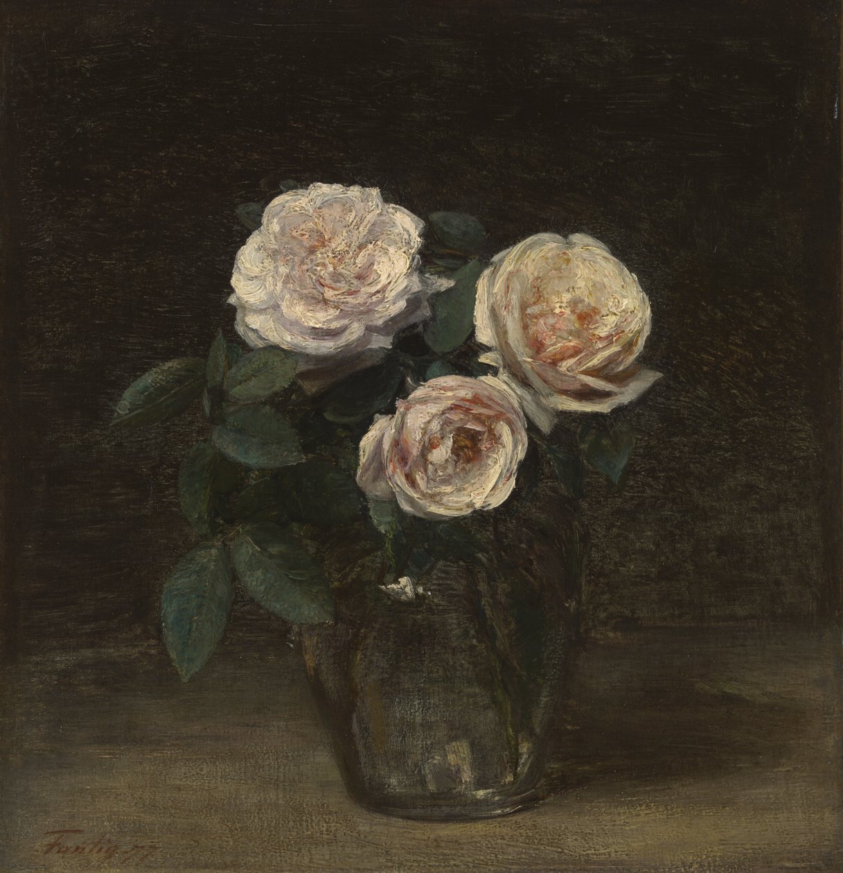 Martwa natura z różami, 1877 autorstwa Ignace Henri Jean Fantin Latour