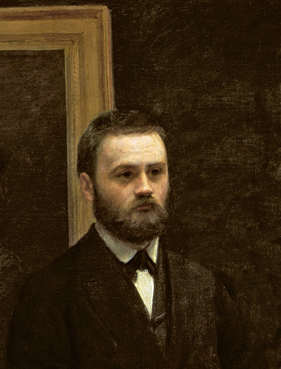 Studio w Batignolles, 1870 (detal 26084) autorstwa Ignace Henri Jean Fantin Latour