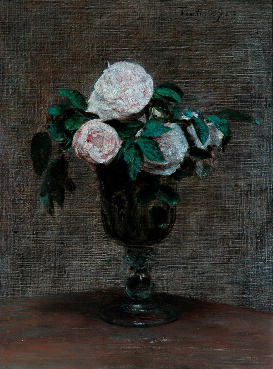 Studium Róż, 1872 autorstwa Ignace Henri Jean Fantin Latour
