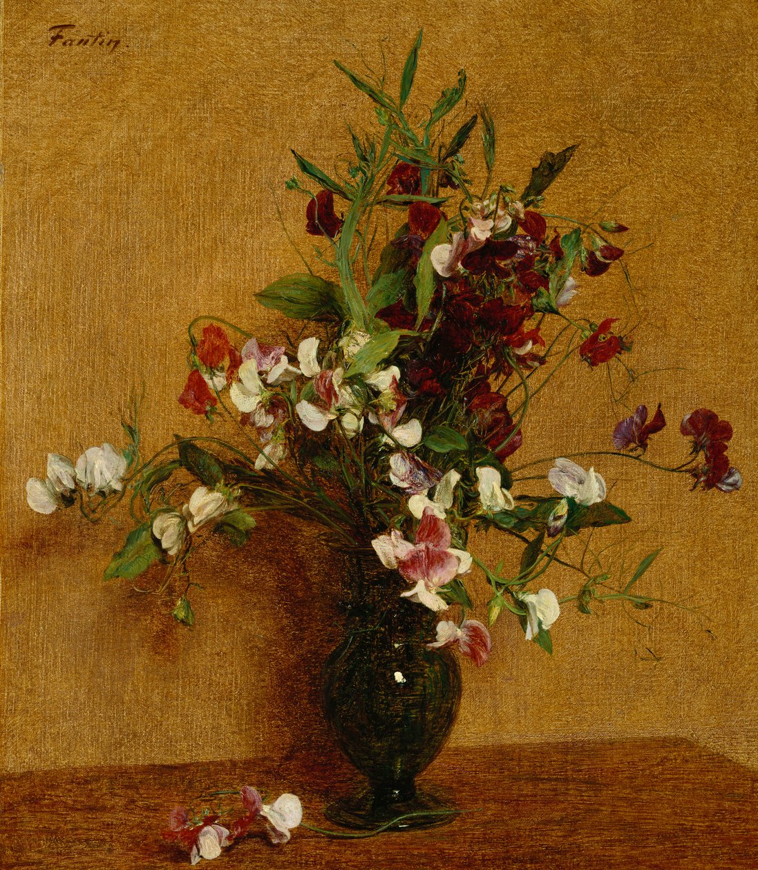 słodki groszek; Słodki Groszek, 1888 autorstwa Ignace Henri Jean Fantin Latour