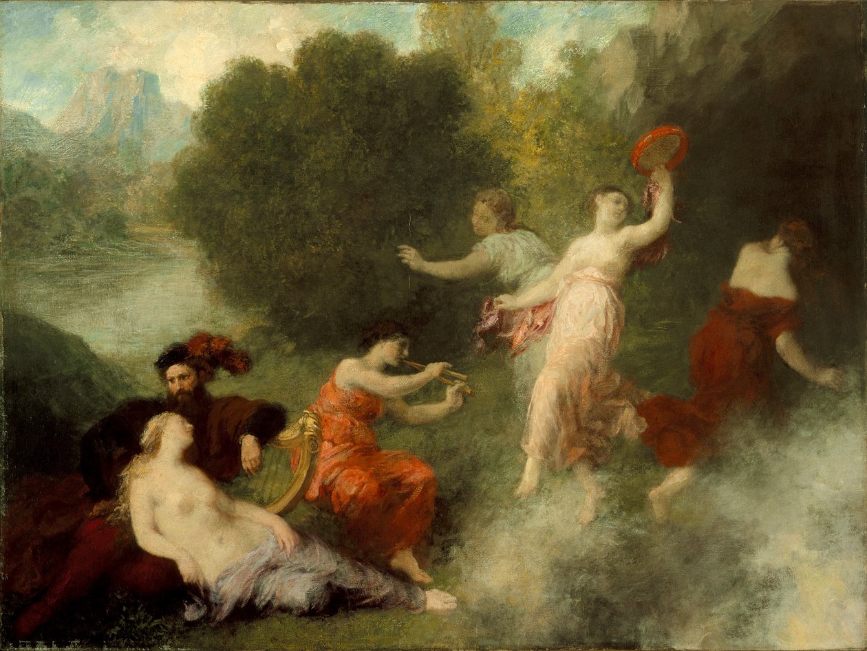 Tannhäuser na Wenusbergu, 1864 autorstwa Ignace Henri Jean Fantin Latour