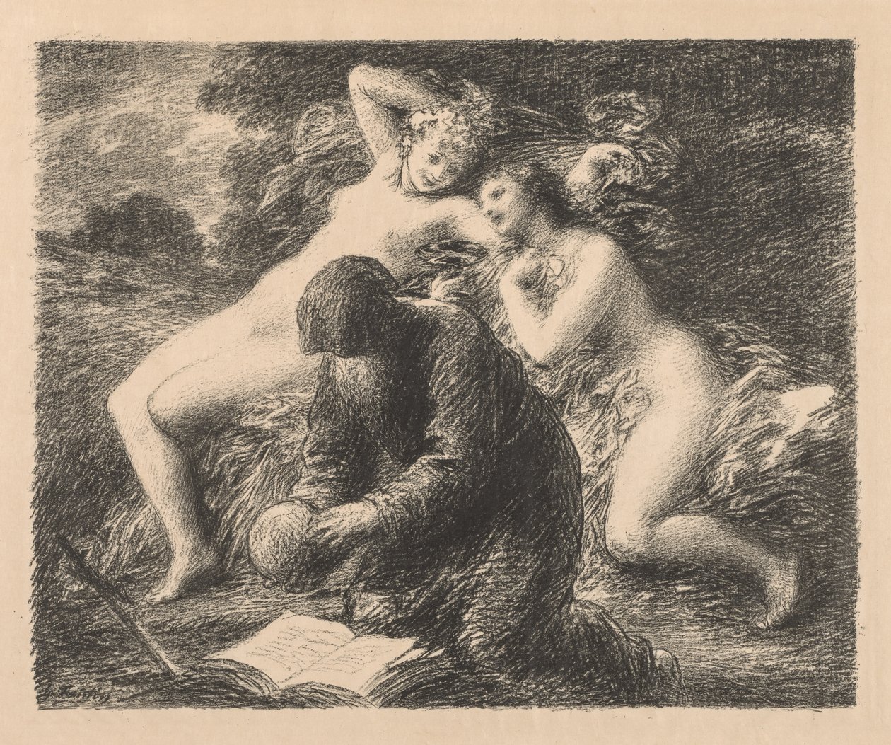 Kuszenie św. Antoniego, 1893 r. autorstwa Ignace Henri Jean Fantin Latour
