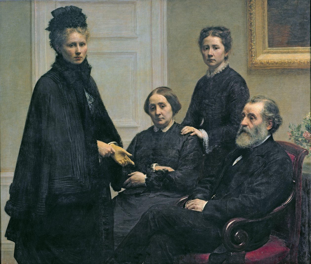 Rodzina Dubourgów, 1878 autorstwa Ignace Henri Jean Fantin Latour