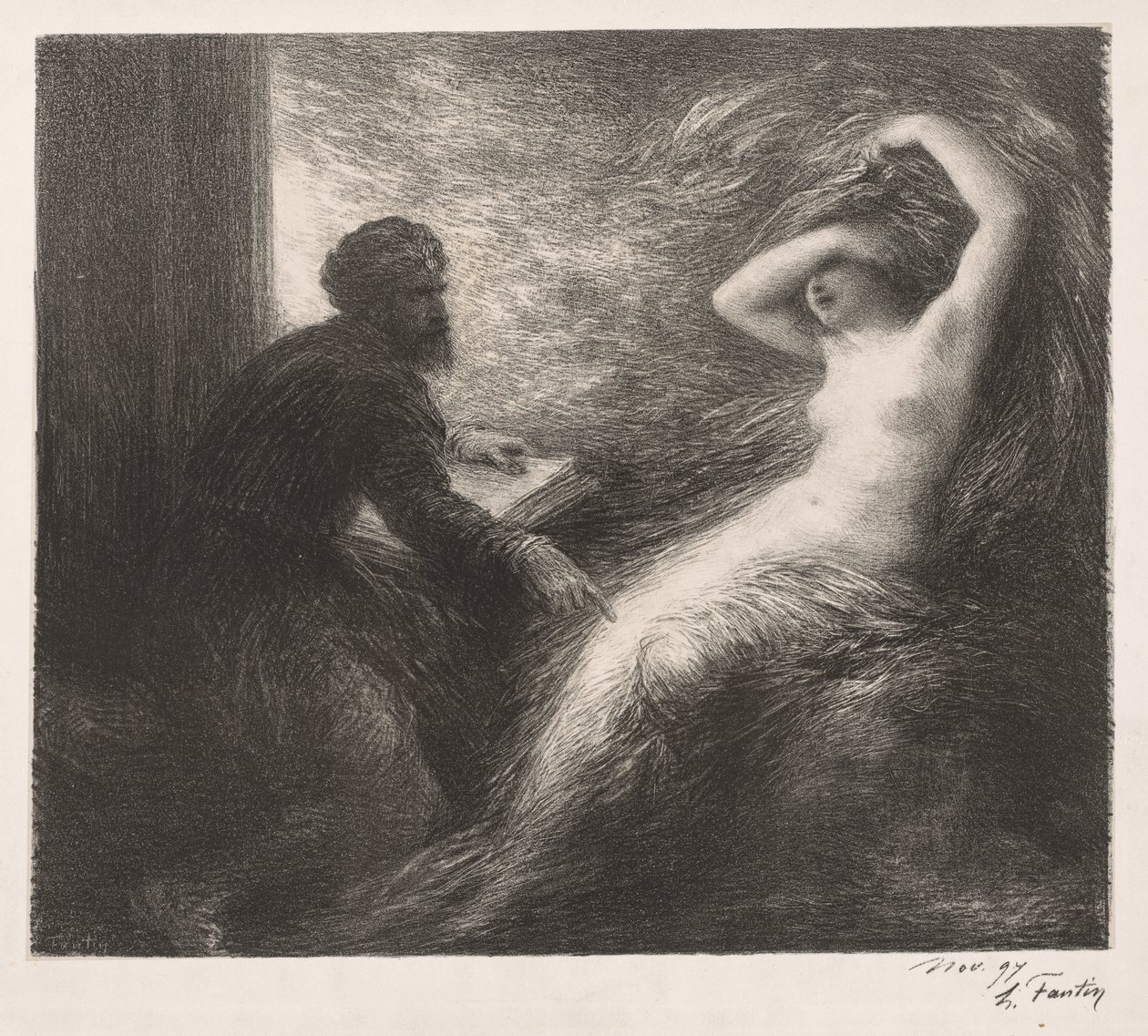 Ewokacja Kundry, 1898. autorstwa Ignace Henri Jean Fantin Latour