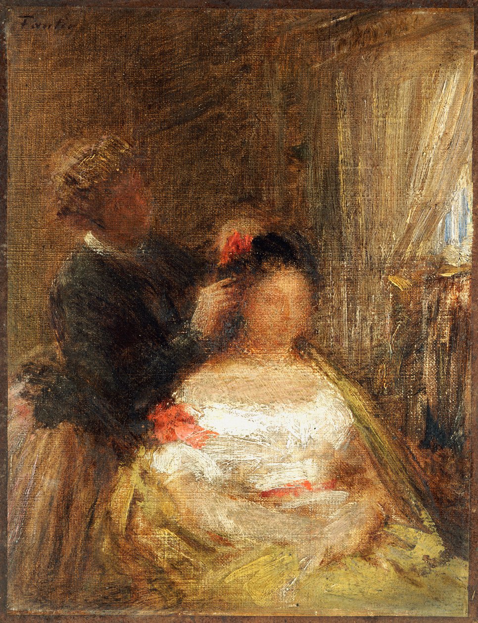 Fryzjer autorstwa Ignace Henri Jean Fantin Latour