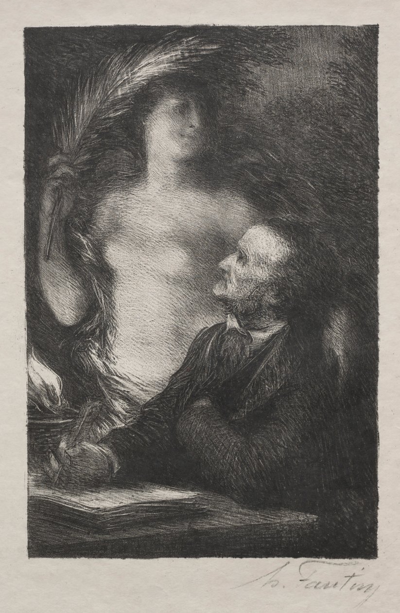 Muza, 1887. autorstwa Ignace Henri Jean Fantin Latour