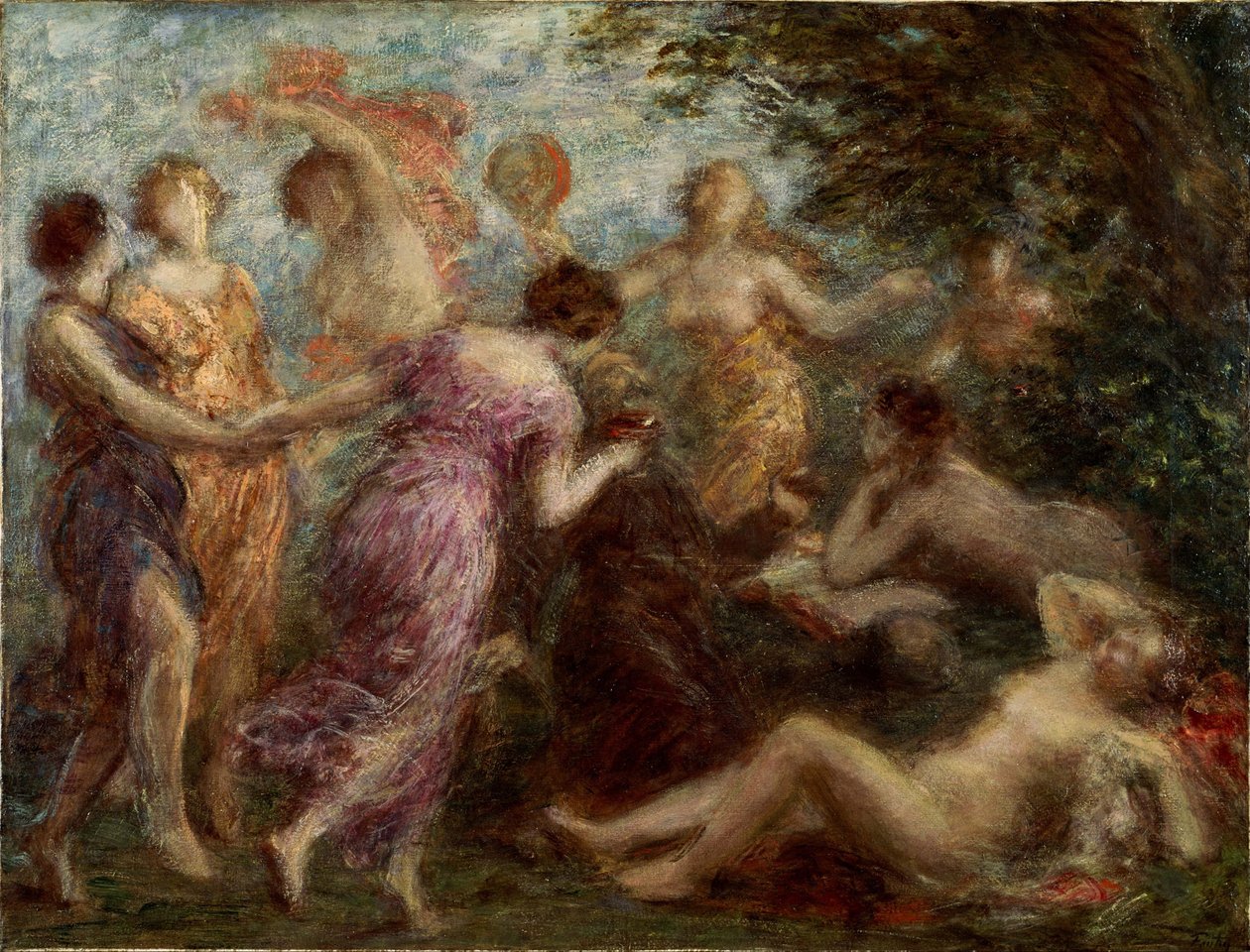 Kuszenie św. Antoniego autorstwa Ignace Henri Jean Fantin Latour