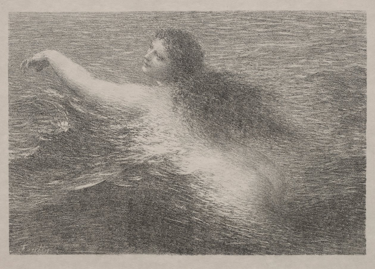 Wodny geniusz, 1896. autorstwa Ignace Henri Jean Fantin Latour