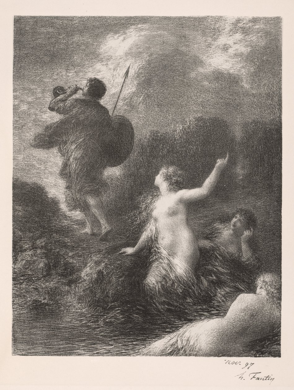 Zmierzch bogów: Zygfryd i panny nadreńskie, 1897. autorstwa Ignace Henri Jean Fantin Latour