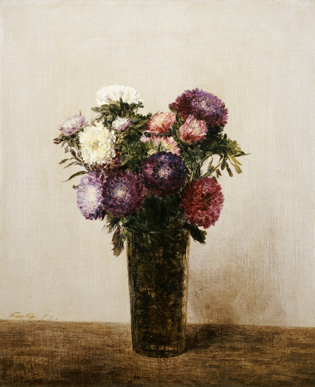 Wazon z kwiatami, 1872 autorstwa Ignace Henri Jean Fantin Latour