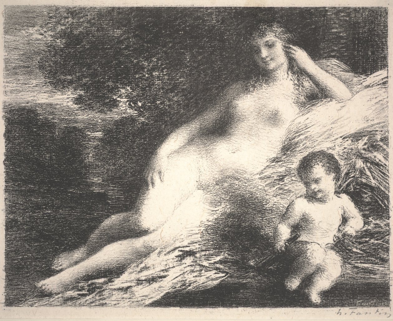 Wenus i Kupidyn autorstwa Ignace Henri Jean Fantin Latour